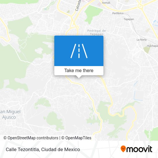 Calle Tezontitla map