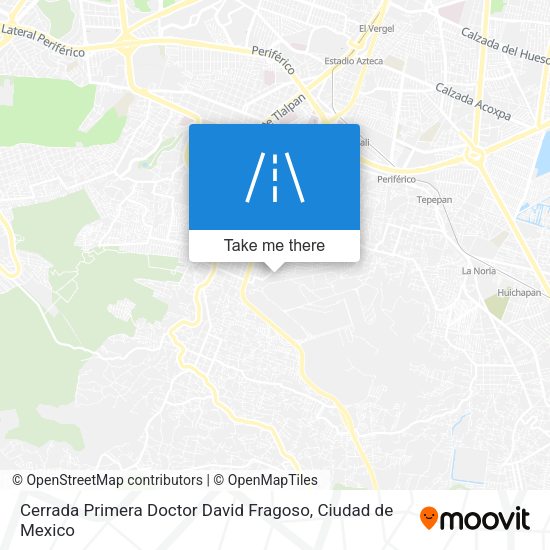 Mapa de Cerrada Primera Doctor David Fragoso