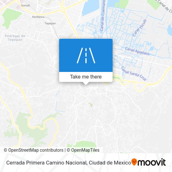 Mapa de Cerrada Primera Camino Nacional
