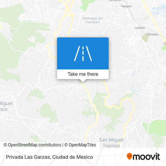 Privada Las Garzas map