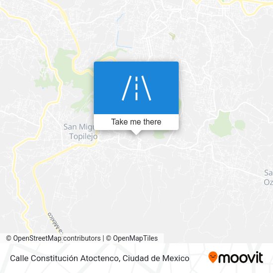 Calle Constitución Atoctenco map