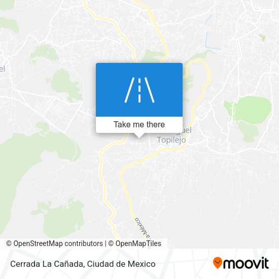 Mapa de Cerrada La Cañada