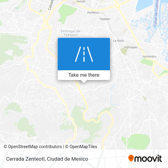 Cerrada Zenteotl map