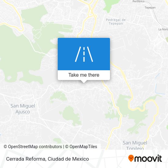 Mapa de Cerrada Reforma