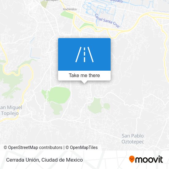 Cerrada Unión map