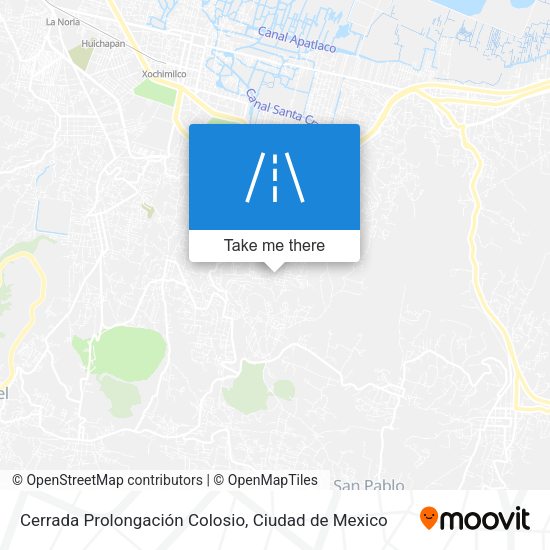 Mapa de Cerrada Prolongación Colosio