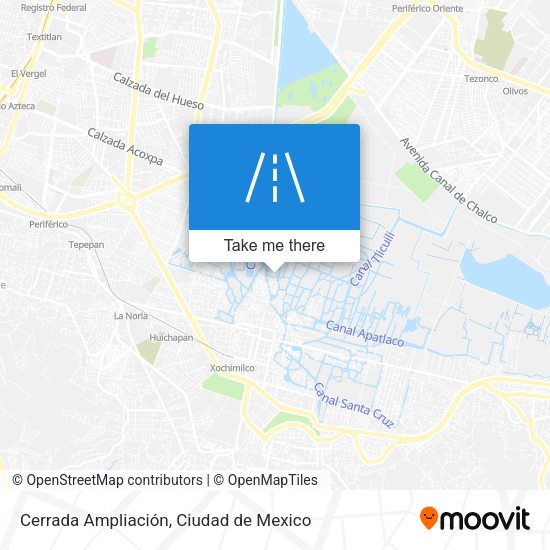 Cerrada Ampliación map