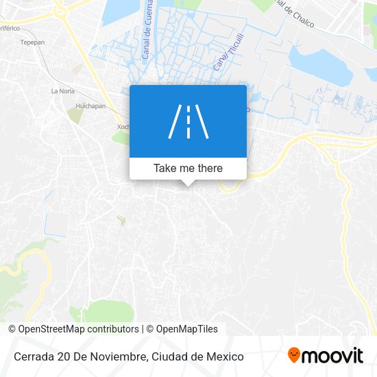 Cerrada 20 De Noviembre map