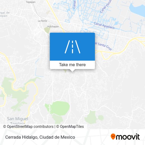 Mapa de Cerrada Hidalgo