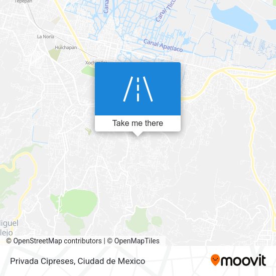 Privada Cipreses map