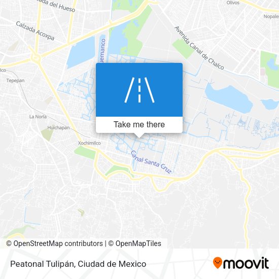 Peatonal Tulipán map