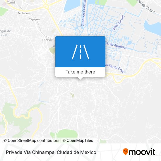 Mapa de Privada Vía Chinampa