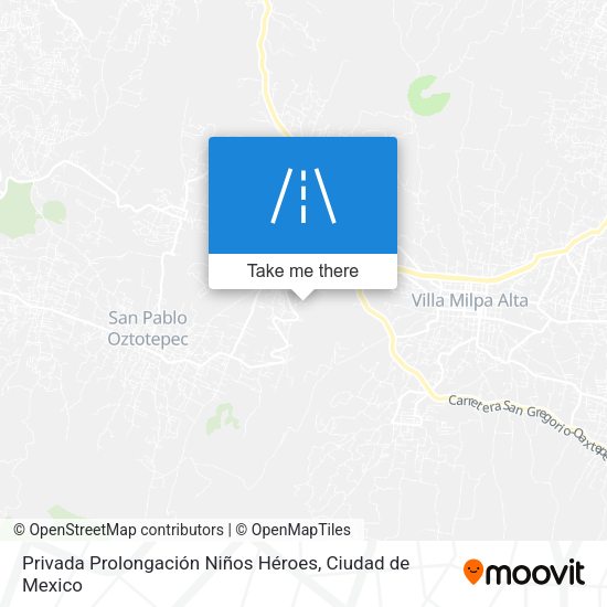 Mapa de Privada Prolongación Niños Héroes