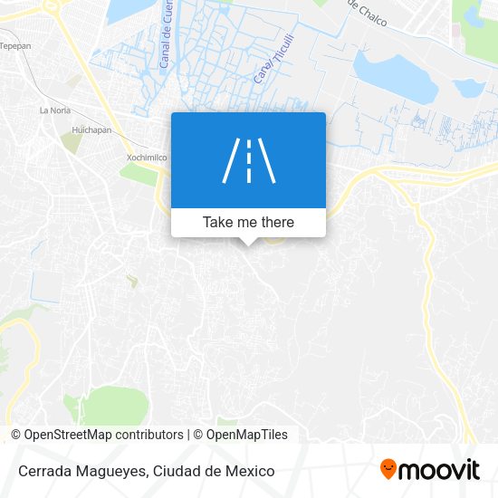Cerrada Magueyes map