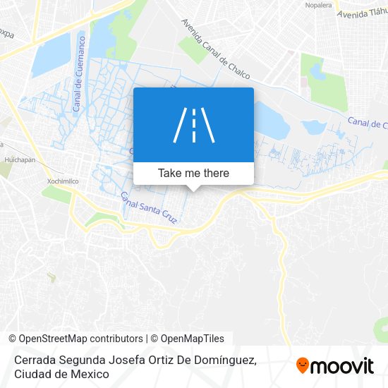 Mapa de Cerrada Segunda Josefa Ortiz De Domínguez