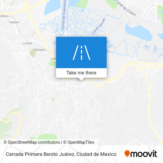 Mapa de Cerrada Primera Benito Juárez