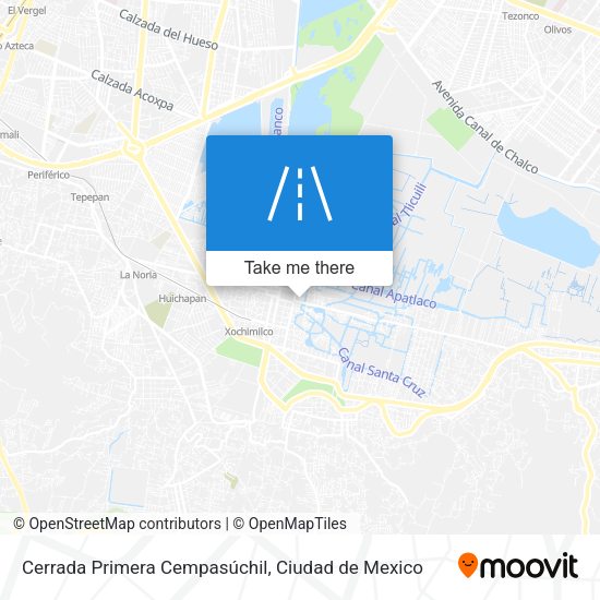 Mapa de Cerrada Primera Cempasúchil