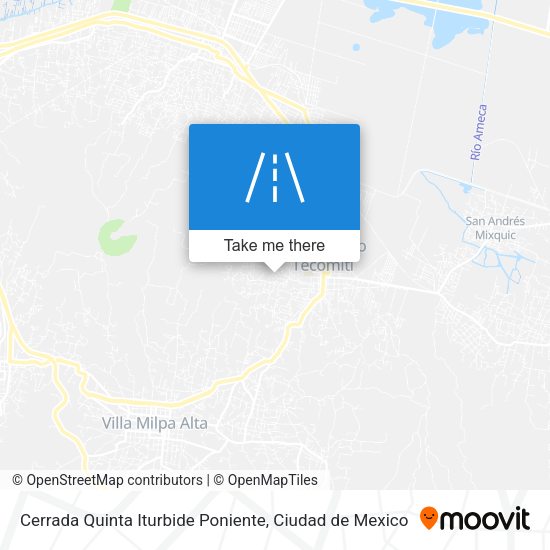 Cerrada Quinta Iturbide Poniente map