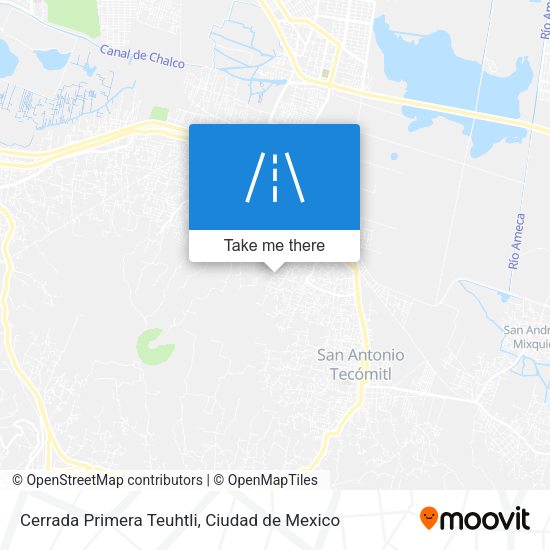 Mapa de Cerrada Primera Teuhtli