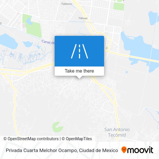 Privada Cuarta Melchor Ocampo map