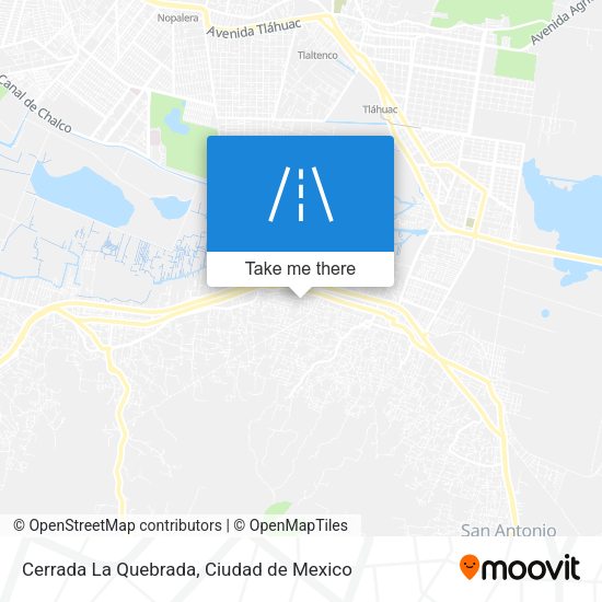 Cerrada La Quebrada map