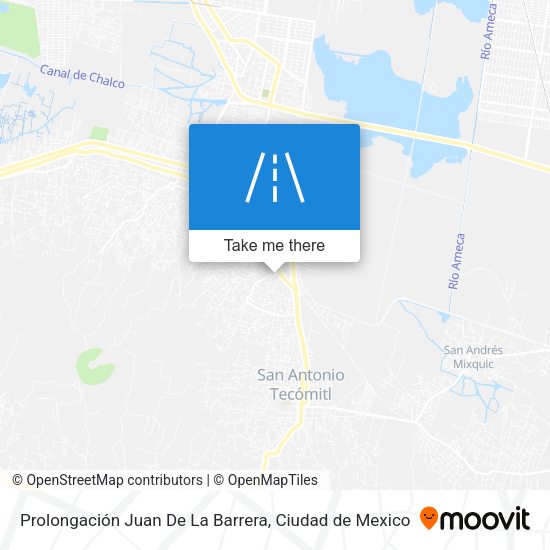 Mapa de Prolongación Juan De La Barrera