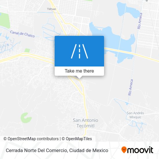 Mapa de Cerrada Norte Del Comercio