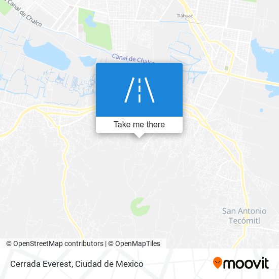 Mapa de Cerrada Everest