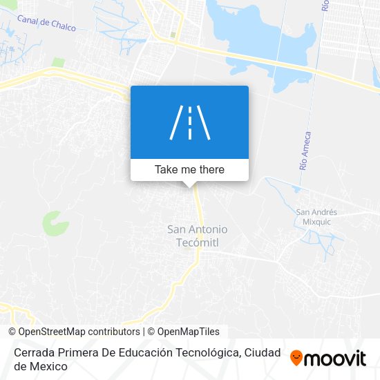 Cerrada Primera De Educación Tecnológica map