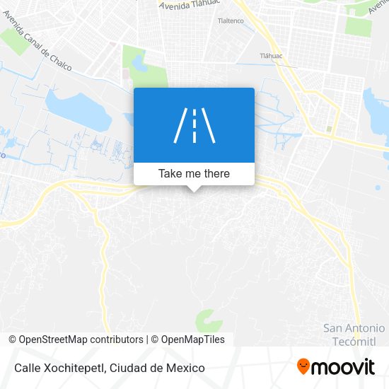 Calle Xochitepetl map
