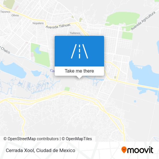 Mapa de Cerrada Xool