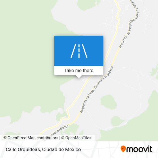 Calle Orquídeas map