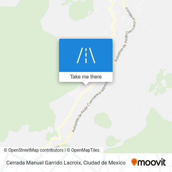 Mapa de Cerrada Manuel Garrido Lacroix