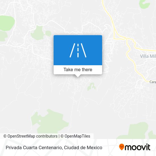 Privada Cuarta Centenario map