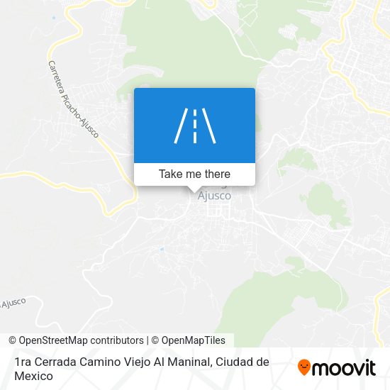 Mapa de 1ra Cerrada Camino Viejo Al Maninal