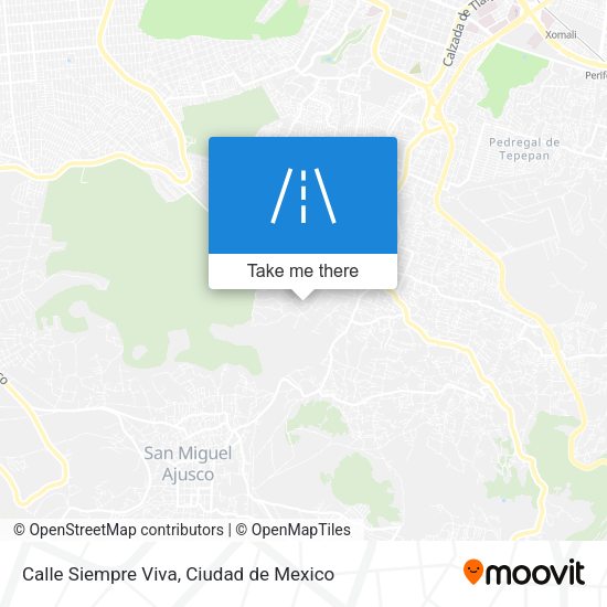 Calle Siempre Viva map
