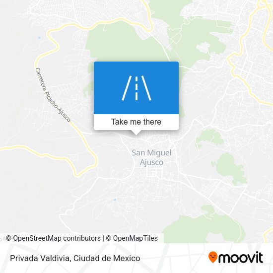 Privada Valdivia map