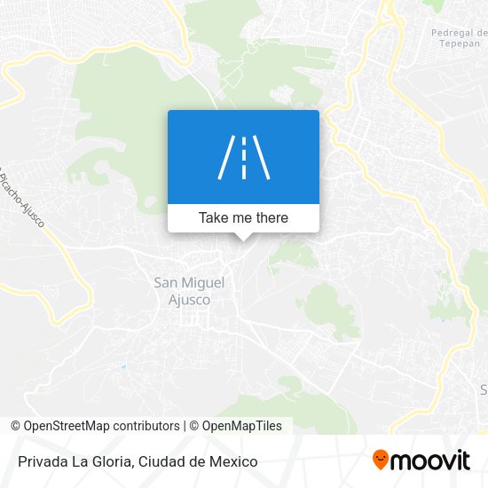 Privada La Gloria map
