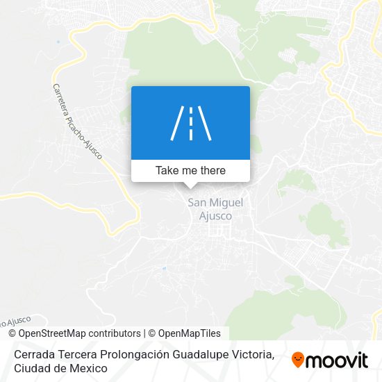 Cerrada Tercera Prolongación Guadalupe Victoria map