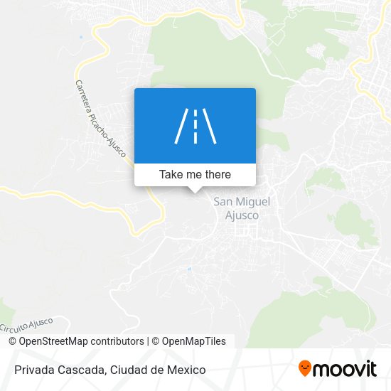 Privada Cascada map