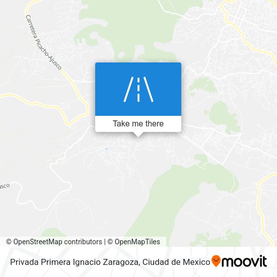 Mapa de Privada Primera Ignacio Zaragoza