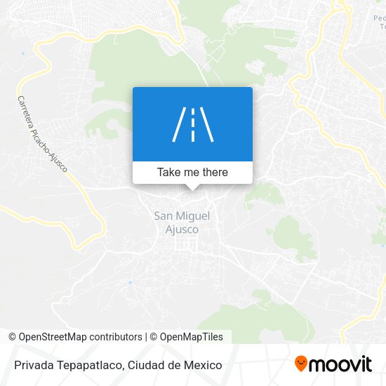 Privada Tepapatlaco map