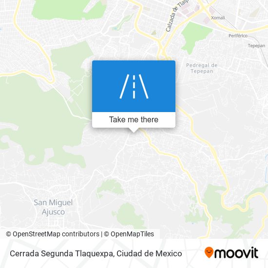 Cerrada Segunda Tlaquexpa map