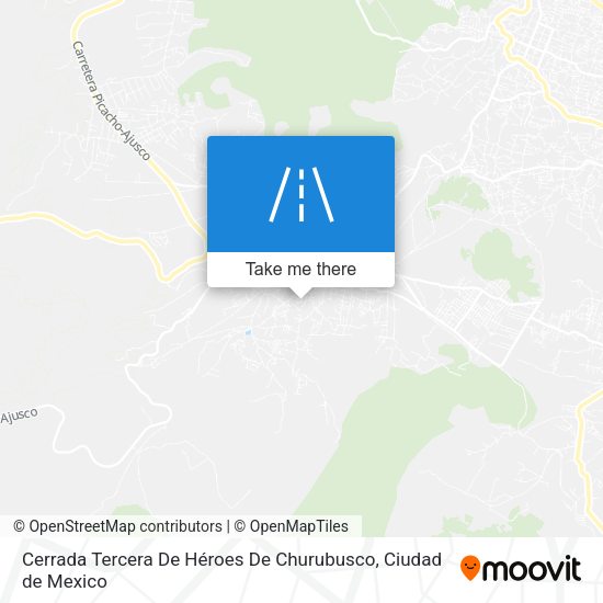 Cerrada Tercera De Héroes De Churubusco map