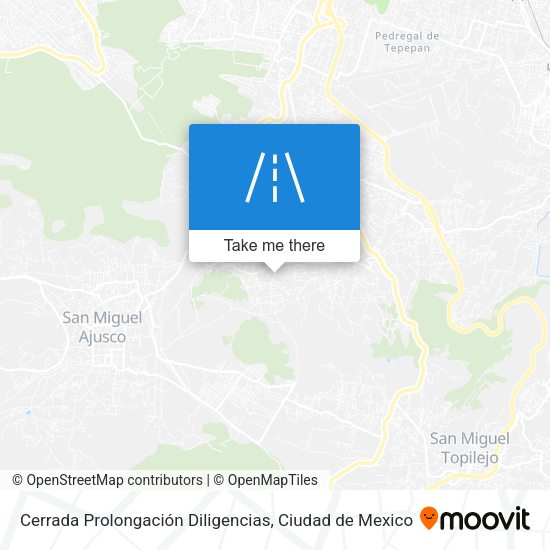 Cerrada Prolongación Diligencias map