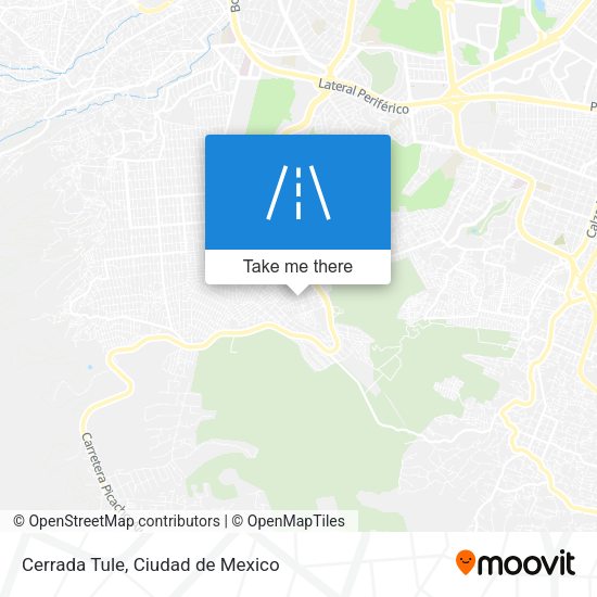 Mapa de Cerrada Tule