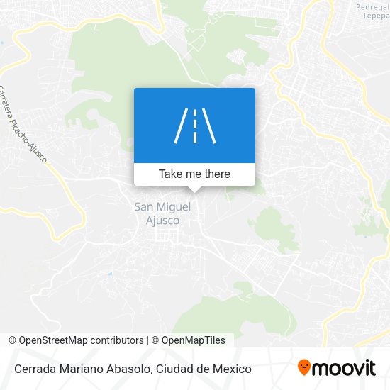Mapa de Cerrada Mariano Abasolo