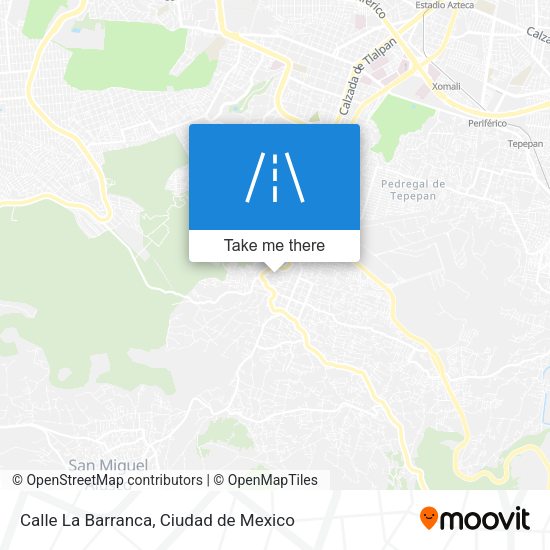 Calle La Barranca map