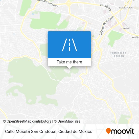 Mapa de Calle Meseta San Cristóbal