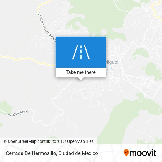 Cerrada De Hermosillo map